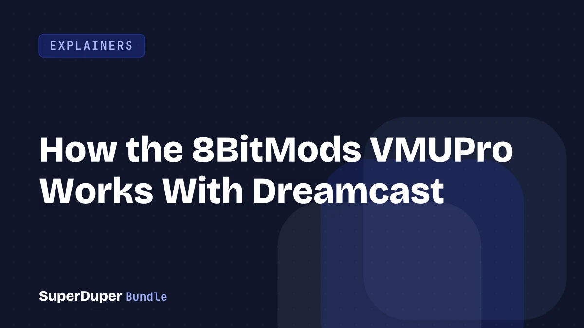 How the 8BitMods VMUPro Works With Dreamcast