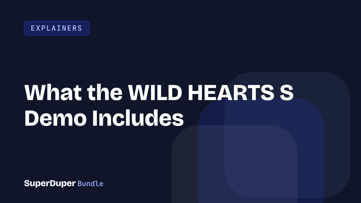 What the WILD HEARTS S Demo Includes