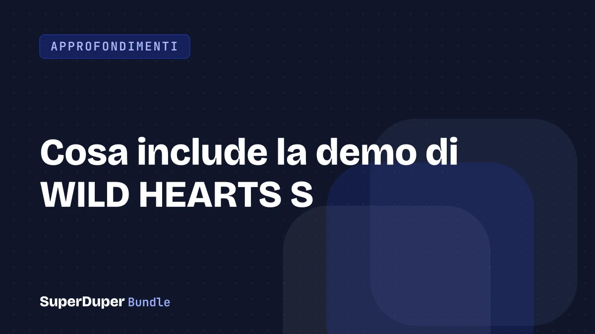 Cosa include la demo di WILD HEARTS S