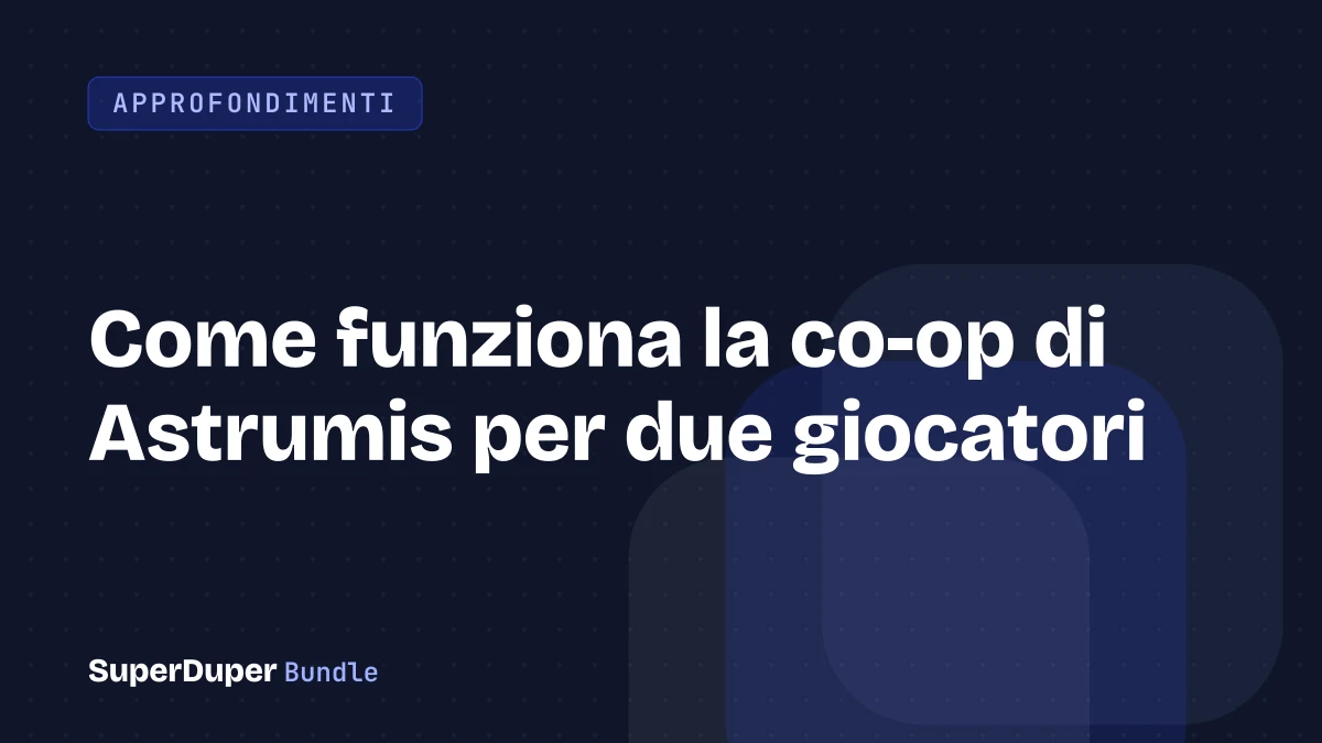 Come funziona la co-op di Astrumis per due giocatori