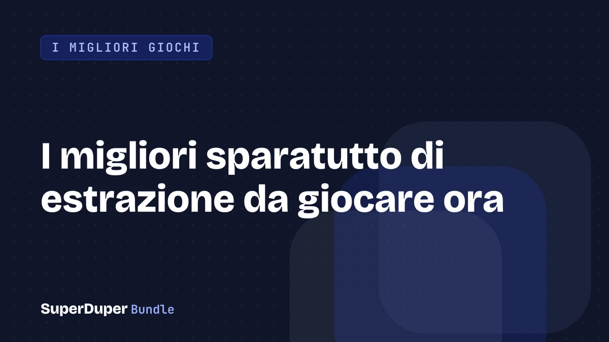 I migliori sparatutto di estrazione da giocare ora