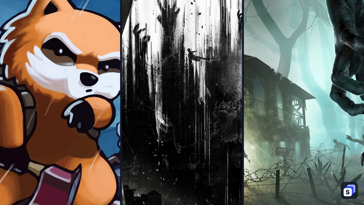 Key art from Project Zomboid, Dying Light and 7 Days to Die