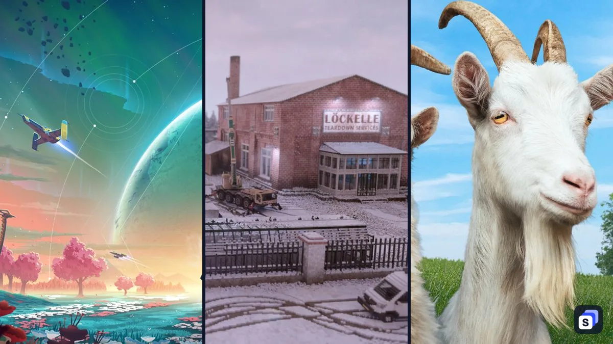 Grafiki z No Man's Sky, Teardown i Goat Simulator 3
