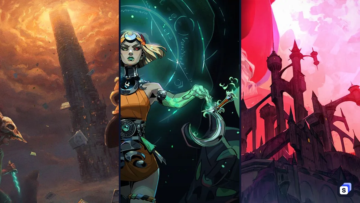 Artwork di Slay the Spire, Hades II e Dead Cells