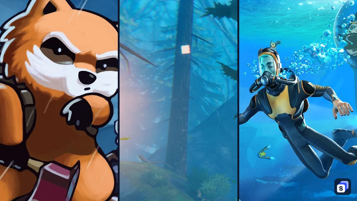Key art from Project Zomboid, Valheim and Subnautica