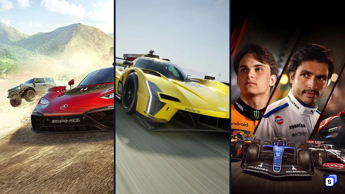 Grafiki z Forza Horizon 5, Forza Motorsport i F1 25