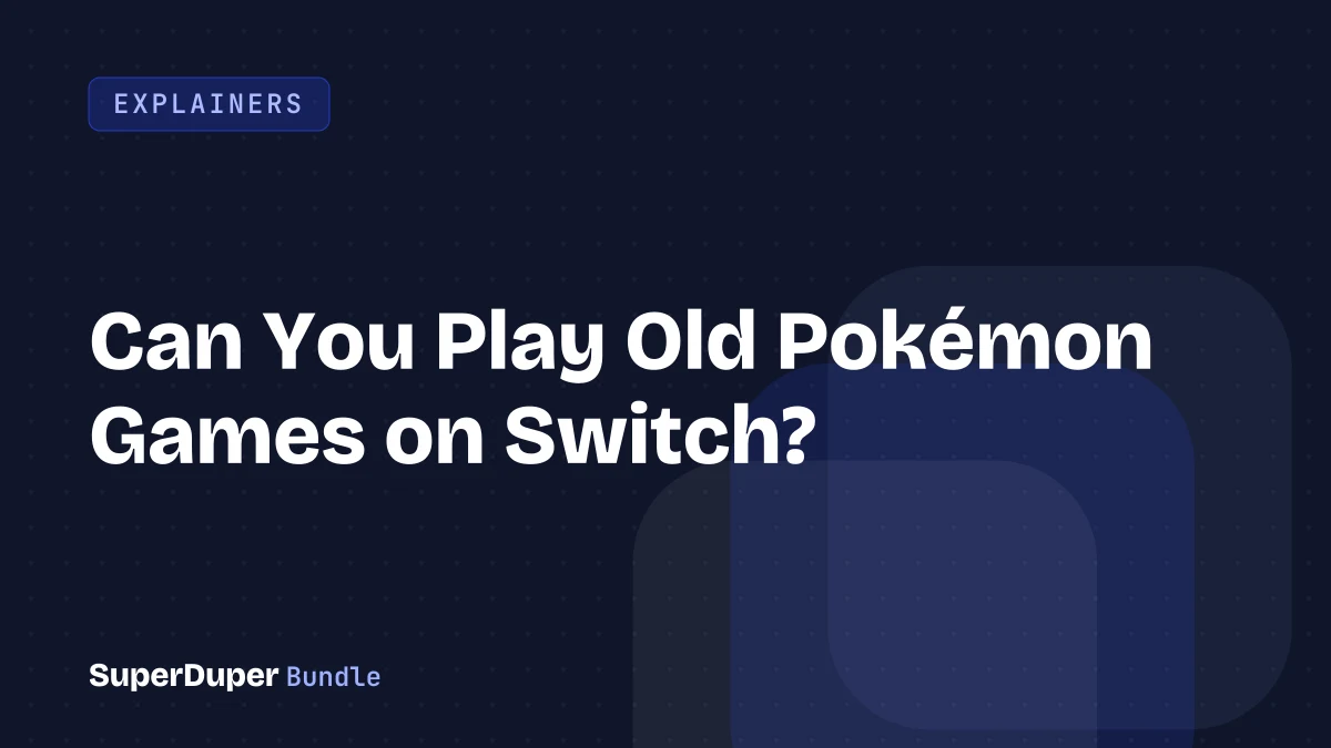 Can You Play Old Pokémon Games on Switch?