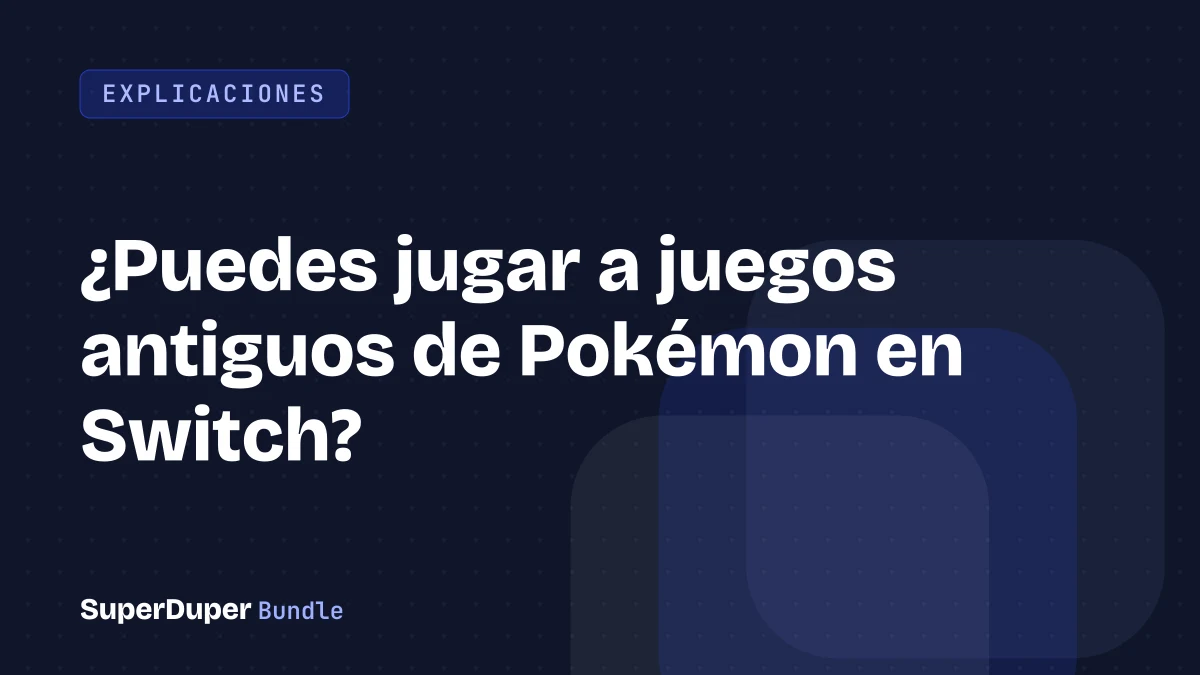¿Puedes jugar a juegos antiguos de Pokémon en Switch?