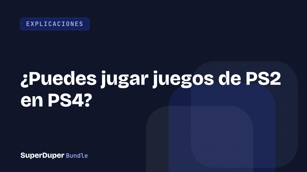 ¿Puedes jugar juegos de PS2 en PS4?