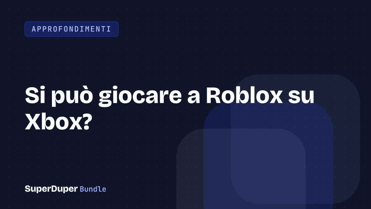 Si può giocare a Roblox su Xbox?