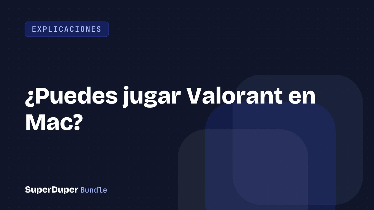 ¿Puedes jugar Valorant en Mac?
