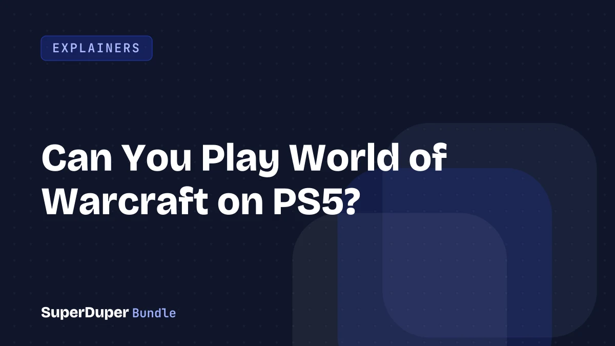 Can You Play World of Warcraft on PS5?