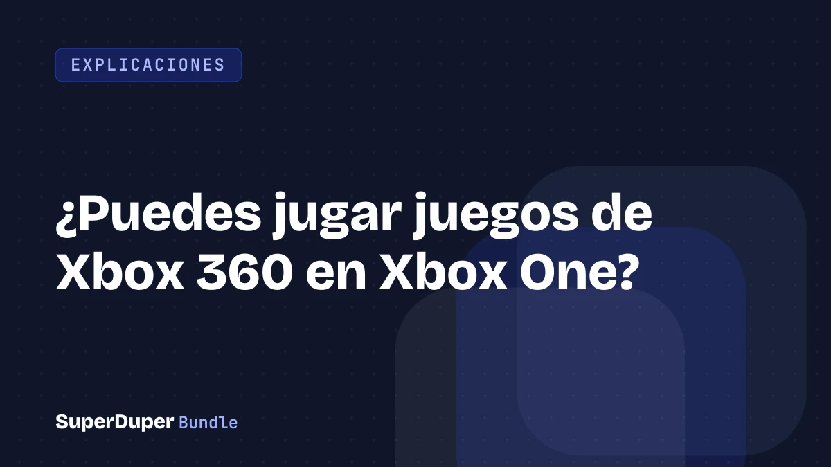 ¿Puedes jugar juegos de Xbox 360 en Xbox One?