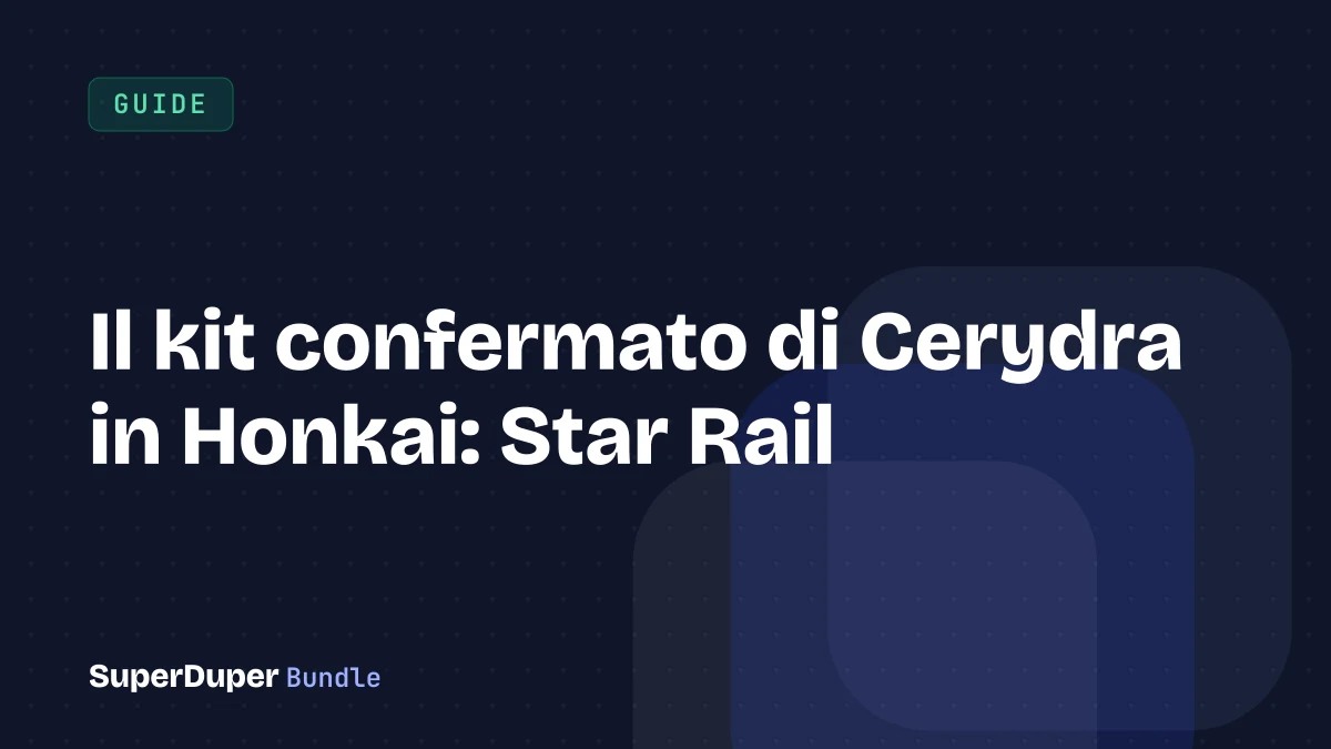 Il kit confermato di Cerydra in Honkai: Star Rail