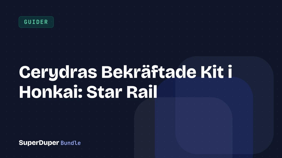 Cerydras Bekräftade Kit i Honkai: Star Rail