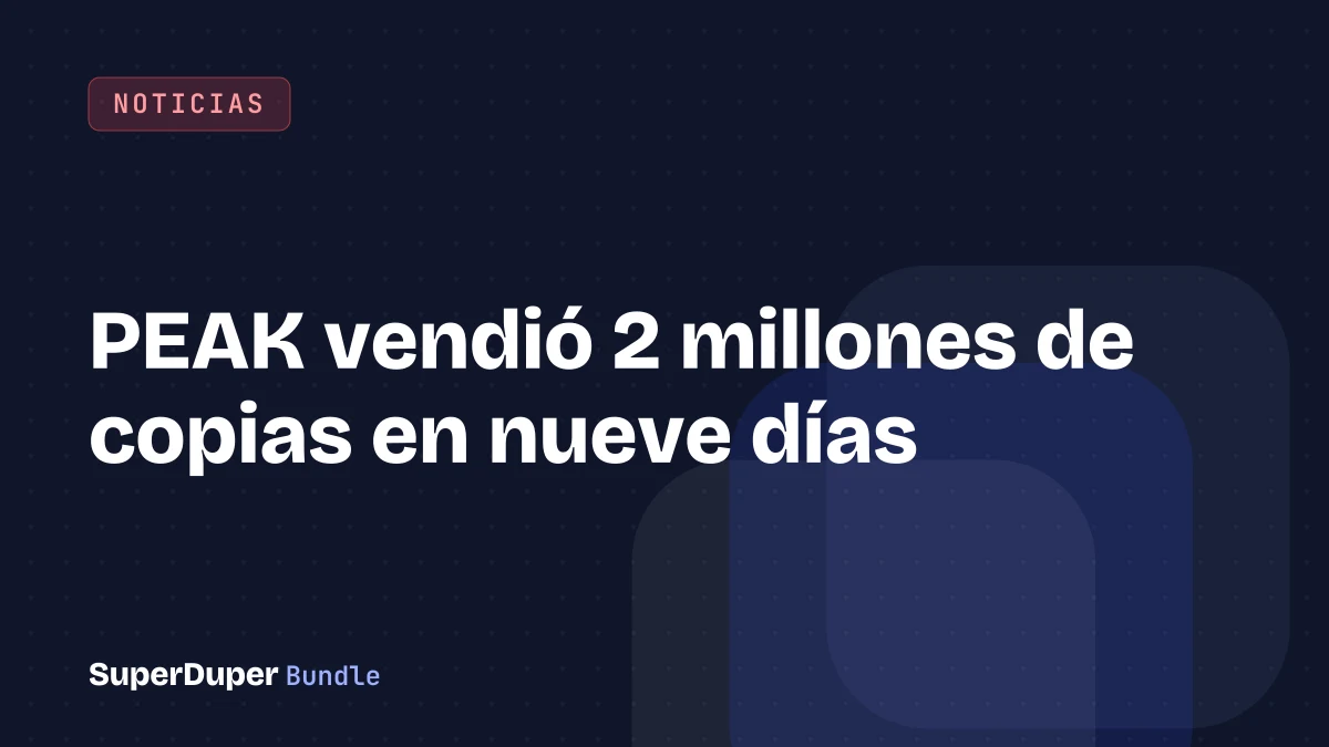 PEAK vendió 2 millones de copias en nueve días