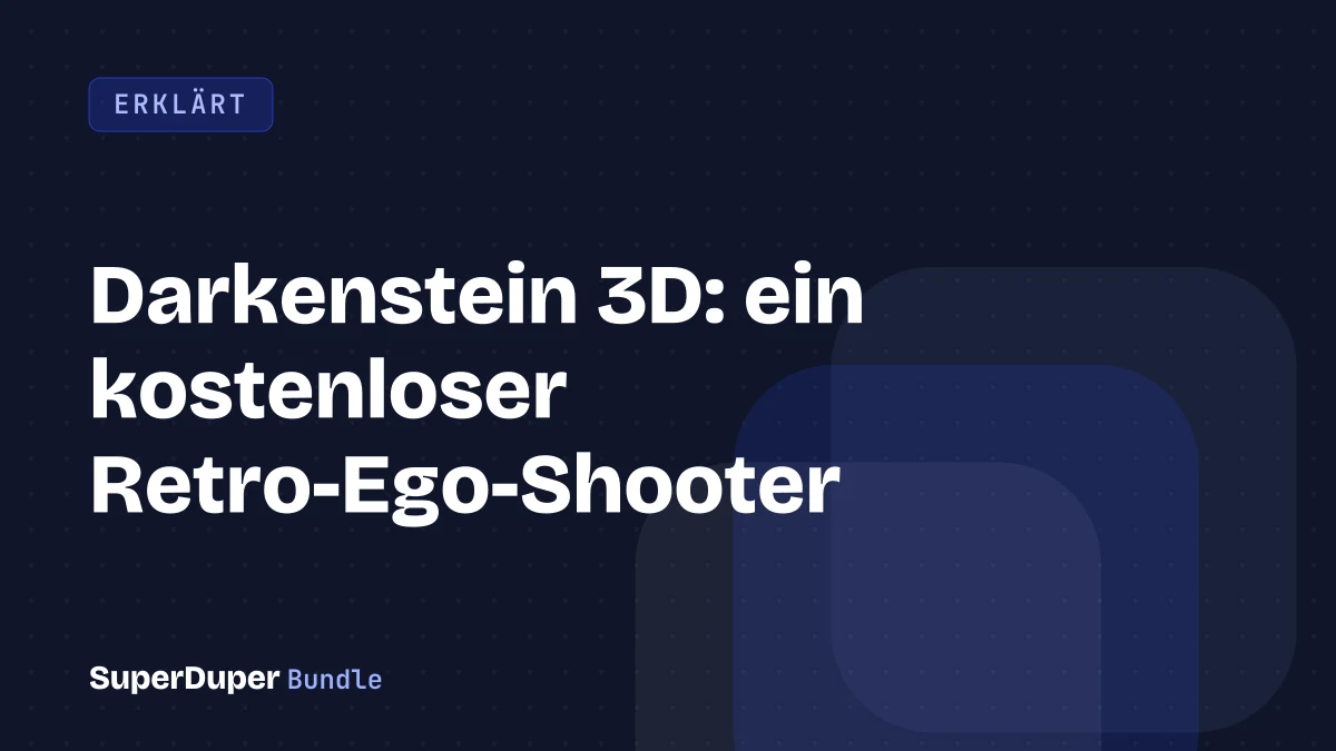 Darkenstein 3D: ein kostenloser Retro-Ego-Shooter