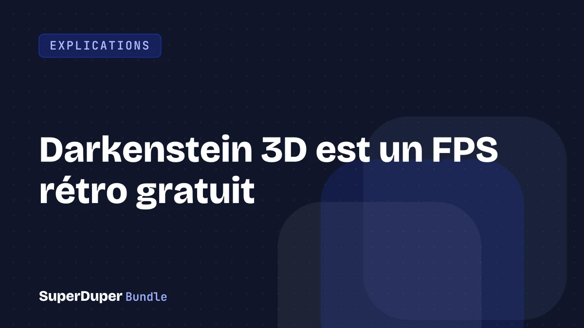 Darkenstein 3D est un FPS rétro gratuit