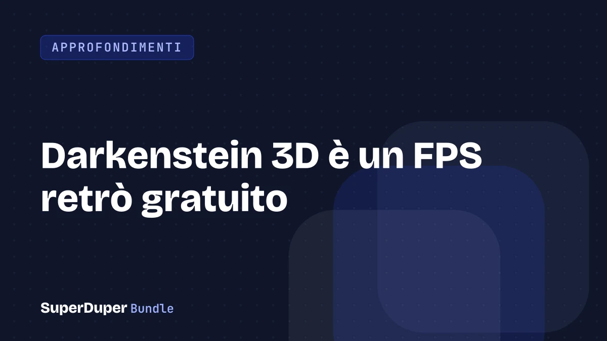 Darkenstein 3D è un FPS retrò gratuito