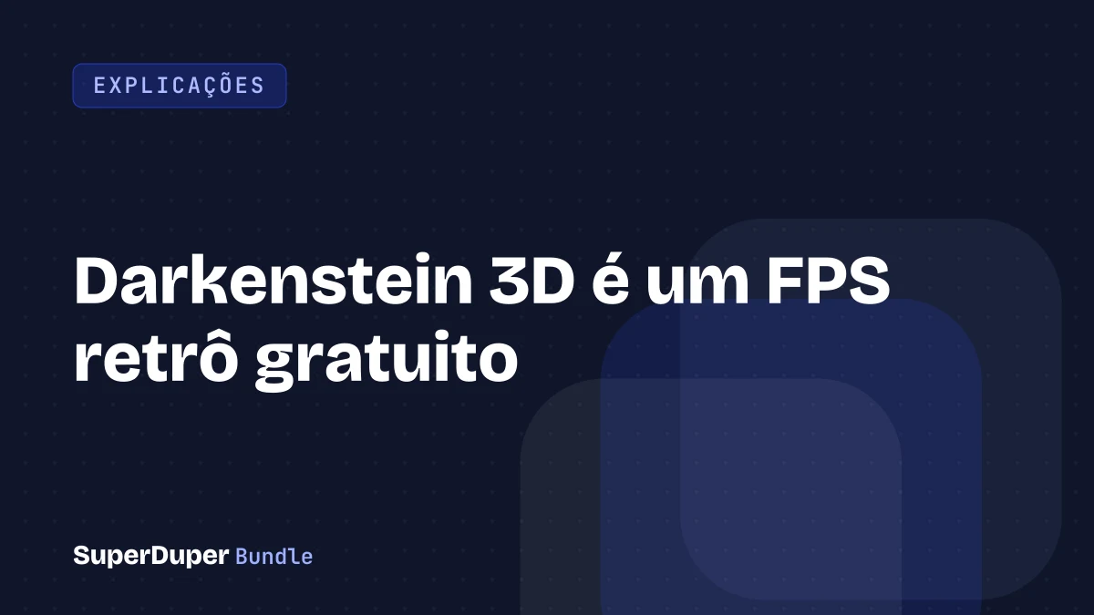 Darkenstein 3D é um FPS retrô gratuito