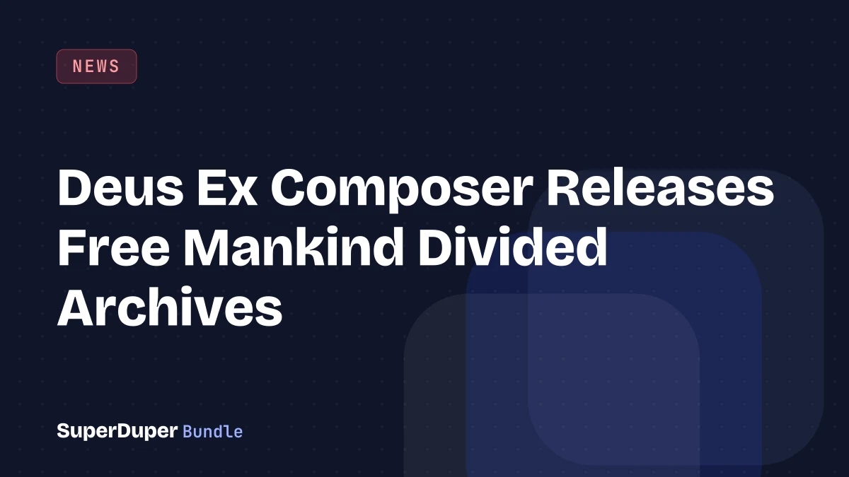 Deus Ex Composer Releases Free Mankind Divided Archives