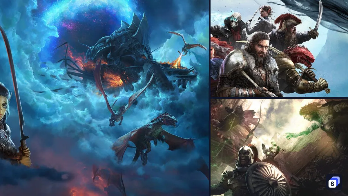 Baldur's Gate 3 key art next to Divinity: Original Sin 2 - Definitive Edition and Solasta: Crown of the Magister, two games like it