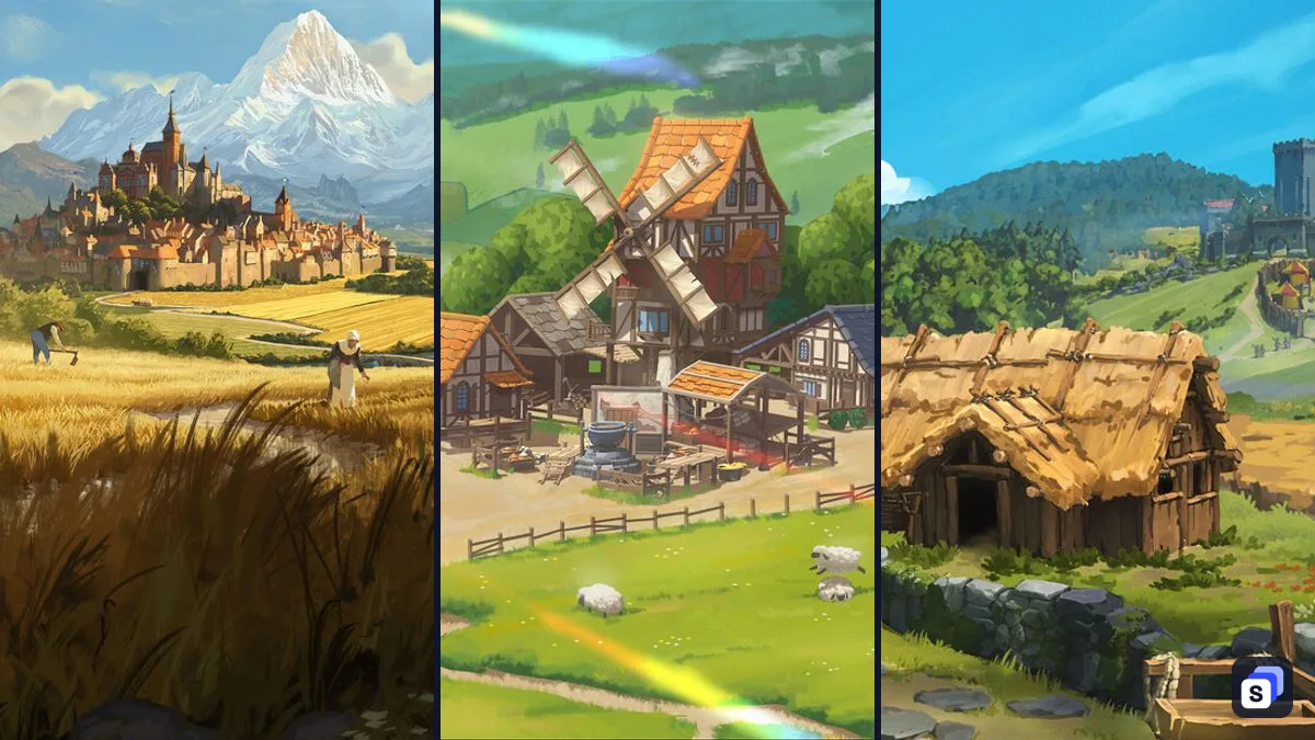 Key art from Farthest Frontier, Settlement Survival and Foundation