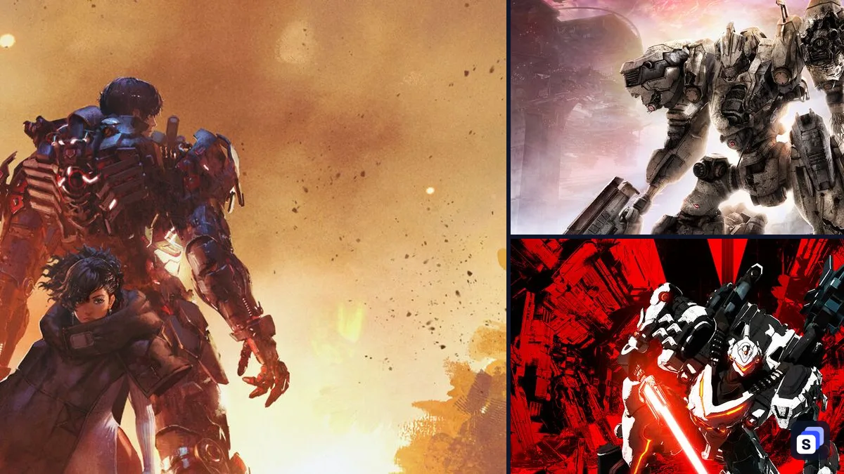 Daemon X Machina: Titanic Scion key art next to ARMORED CORE VI FIRES OF RUBICON and DAEMON X MACHINA, two games like it