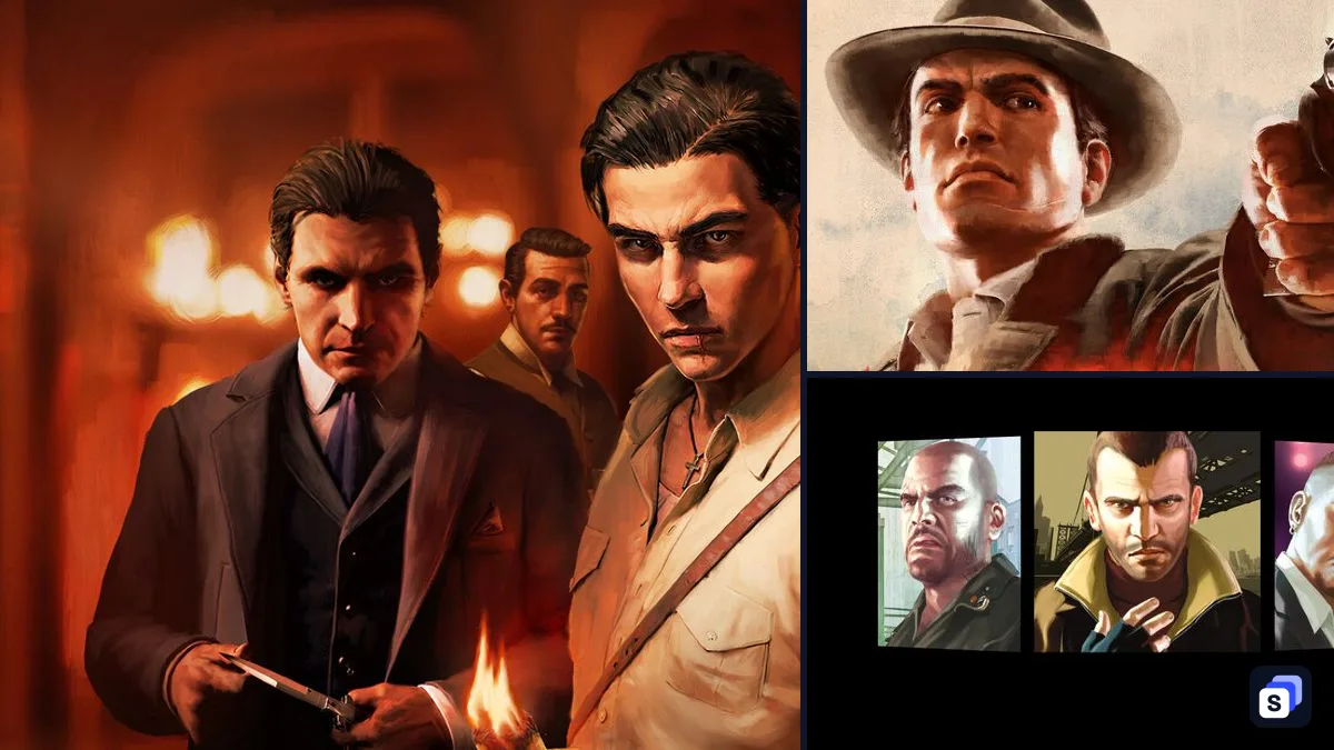 Mafia: The Old Country key art next to Mafia II: Definitive Edition and Grand Theft Auto IV: The Complete Edition, two games like it