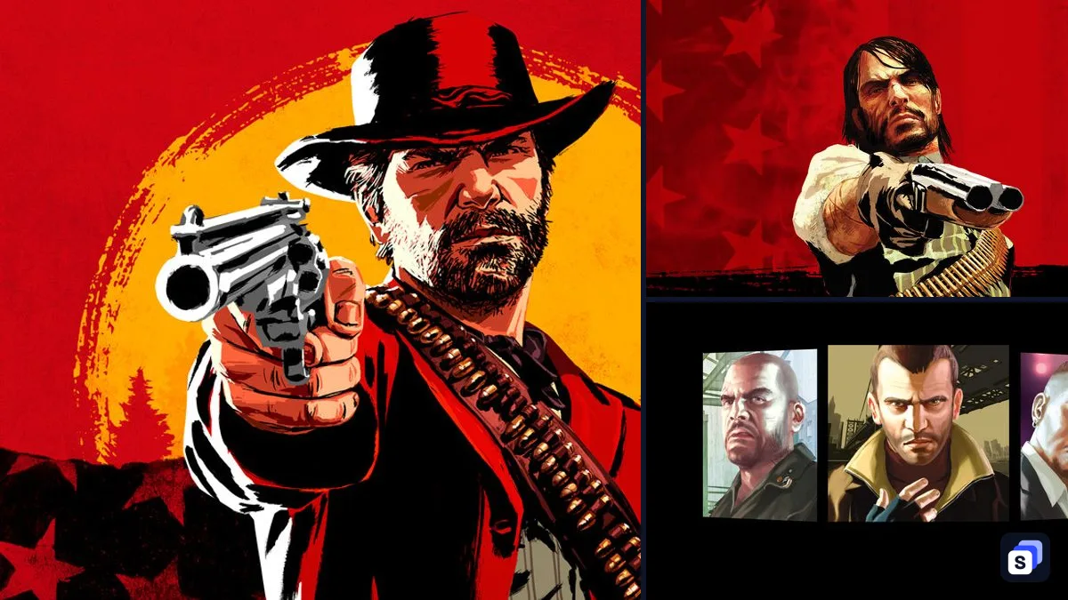 Red Dead Redemption 2 key art next to Red Dead Redemption and Grand Theft Auto IV: The Complete Edition, two games like it