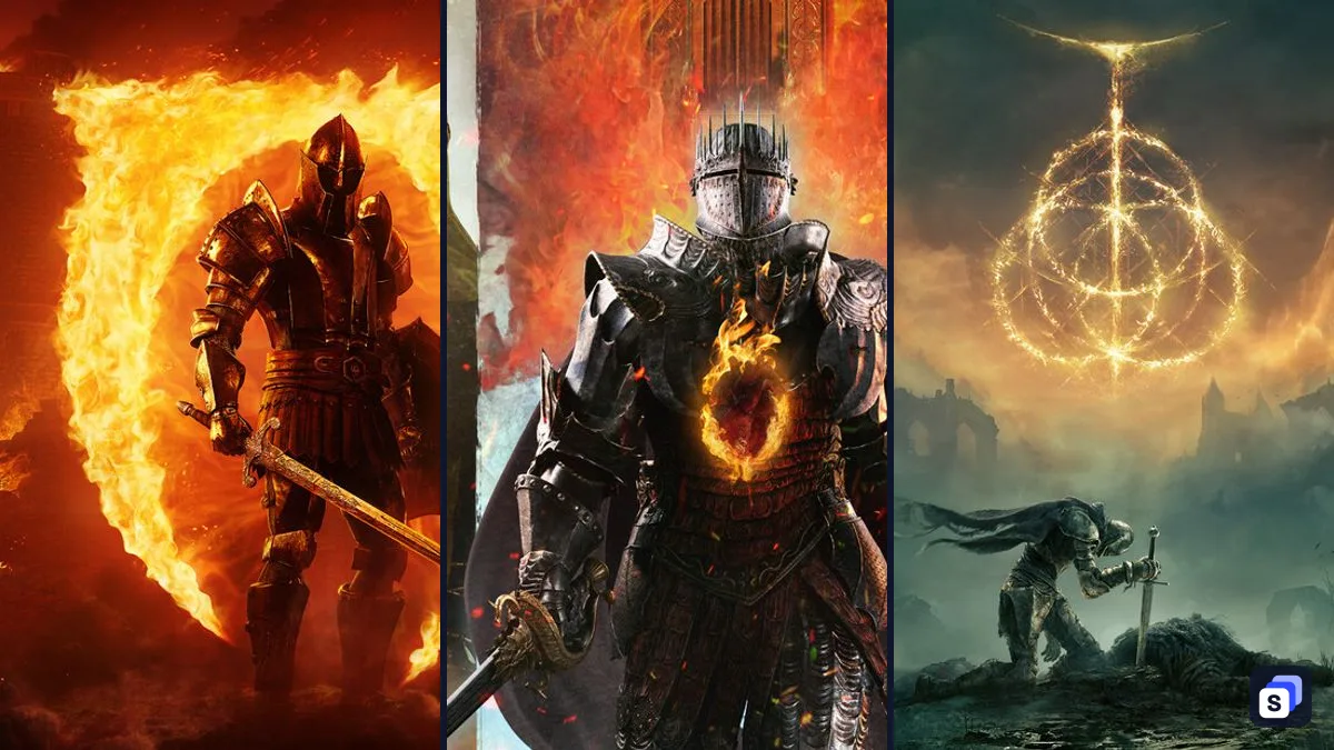 Key art from The Elder Scrolls IV: Oblivion Remastered, Dragon's Dogma 2 and ELDEN RING