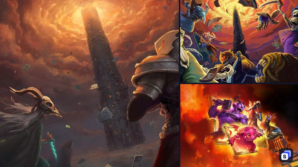 Key-Art von Slay the Spire neben Slay the Spire 2 und Monster Train, zwei ähnlichen Spielen
