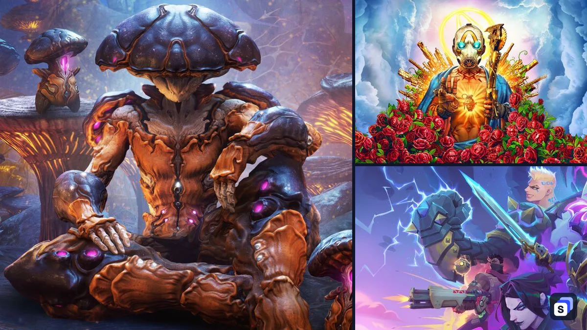 Warframe key art next to Borderlands 3 and Wayfinder, two games like it