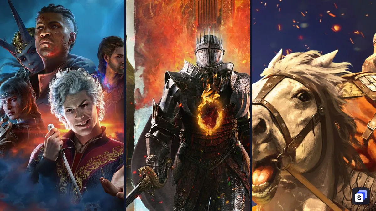 Artwork di Baldur's Gate 3, Dragon's Dogma 2 e Mount & Blade II: Bannerlord