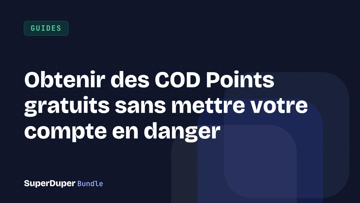 Obtenir des COD Points gratuits sans mettre votre compte en danger
