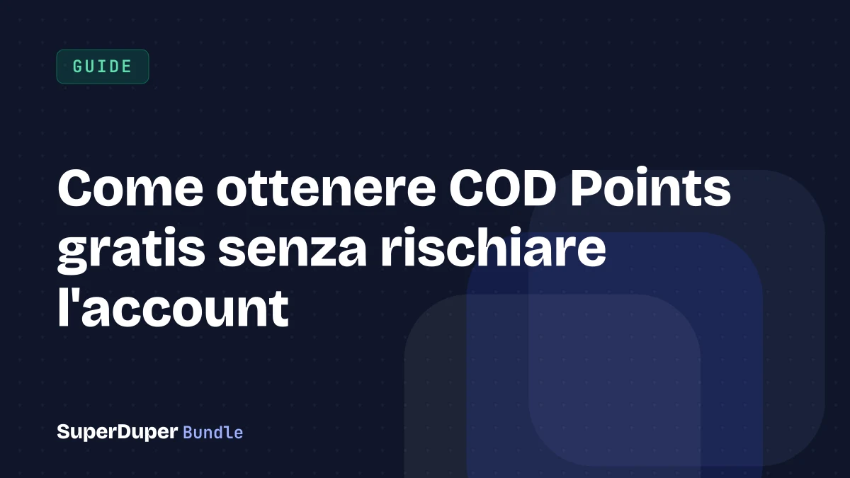 Come ottenere COD Points gratis senza rischiare l'account