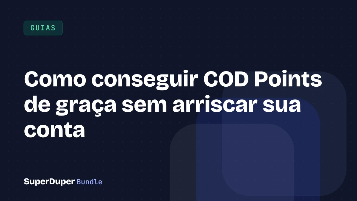 Como conseguir COD Points de graça sem arriscar sua conta