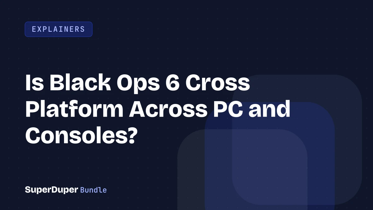 Is Black Ops 6 Cross Platform Across PC and Consoles?