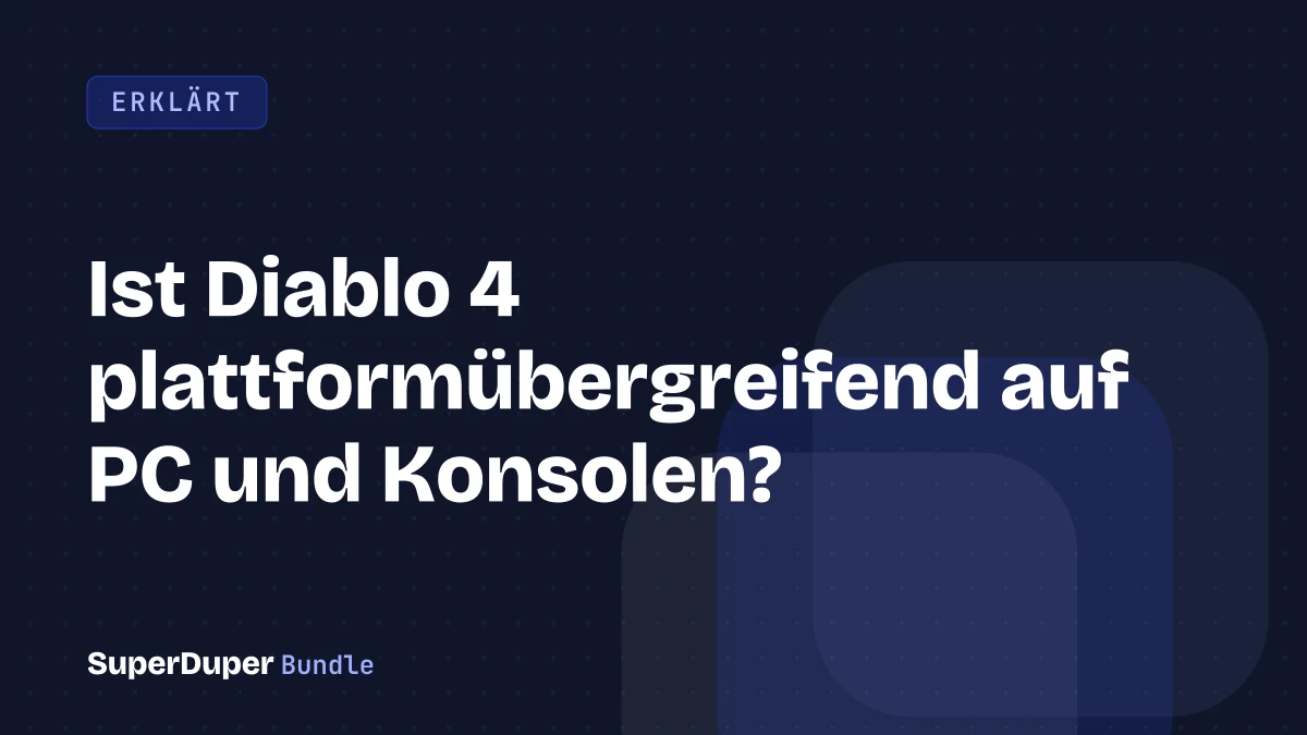 Ist Diablo 4 plattformübergreifend auf PC und Konsolen?