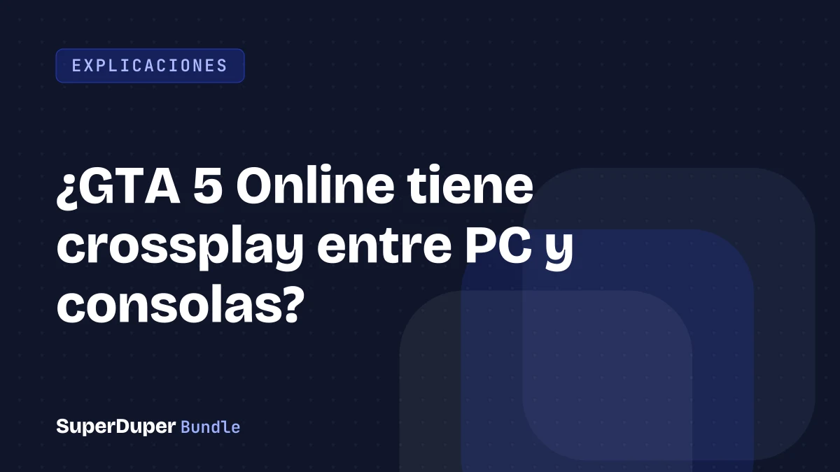 ¿GTA 5 Online tiene crossplay entre PC y consolas?