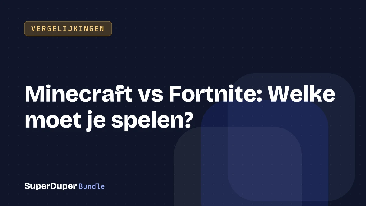Minecraft vs Fortnite: Welke moet je spelen?