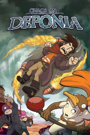 Jaquette de Chaos on Deponia